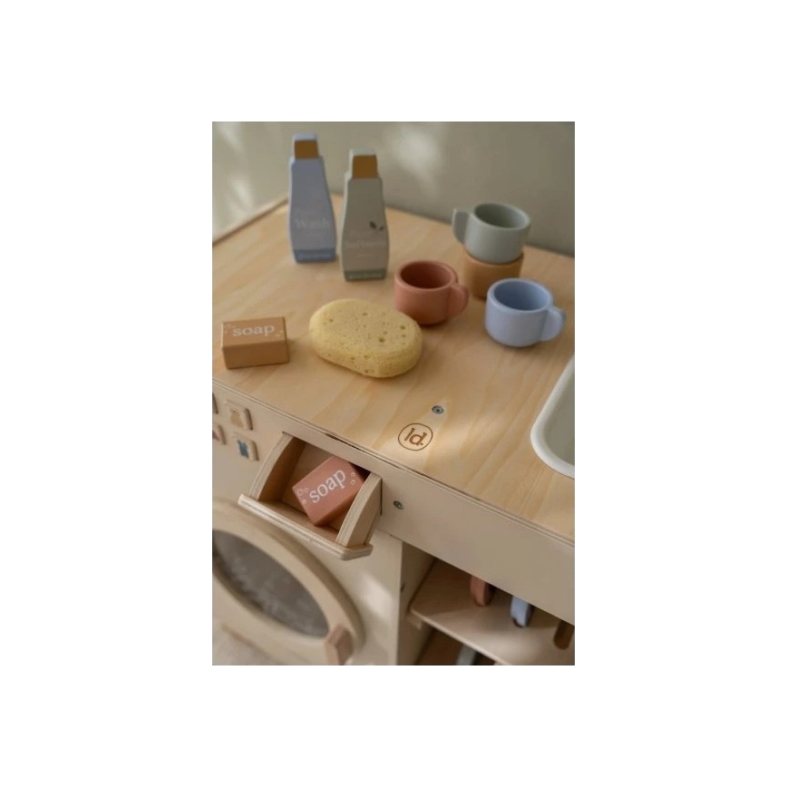 Little Dutch - Dřevěná pračka s příslušenstvím