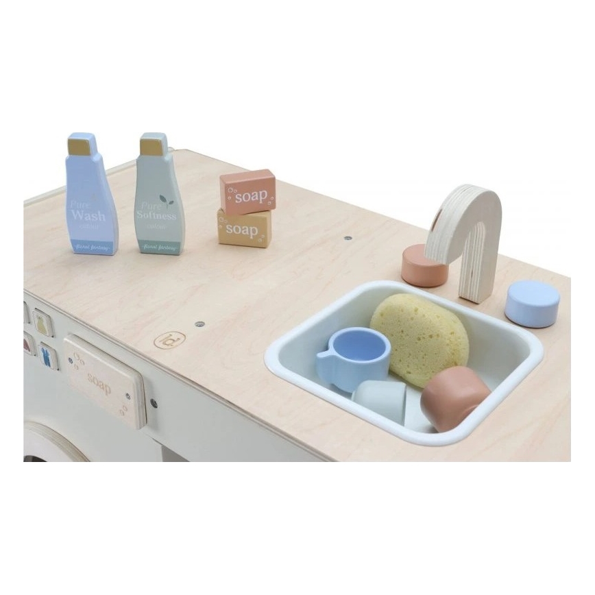 Little Dutch - Dřevěná pračka s příslušenstvím
