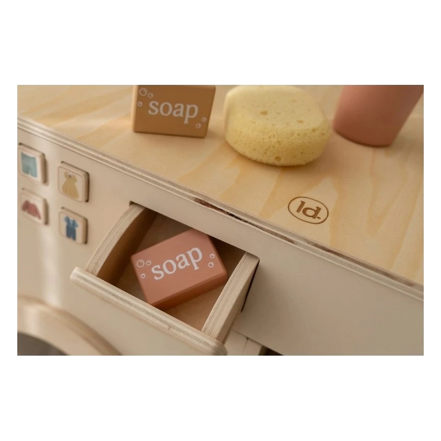 Little Dutch - Dřevěná pračka s příslušenstvím