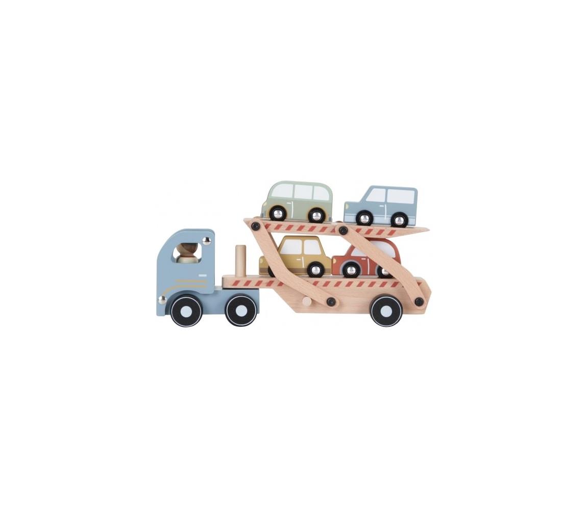 Little Dutch Little Dutch - Dřevěné nákladní auto s autíčky 