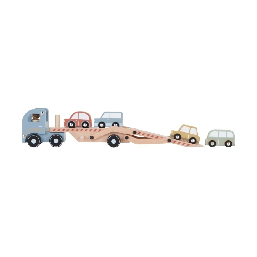 Little Dutch - Dřevěné nákladní auto s autíčky