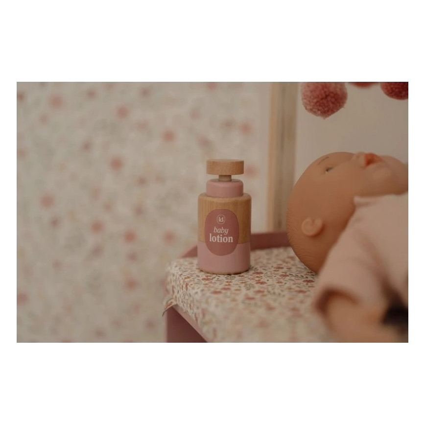 Little Dutch - Dřevěný přebalovací pult pro panenky Soft Flowers