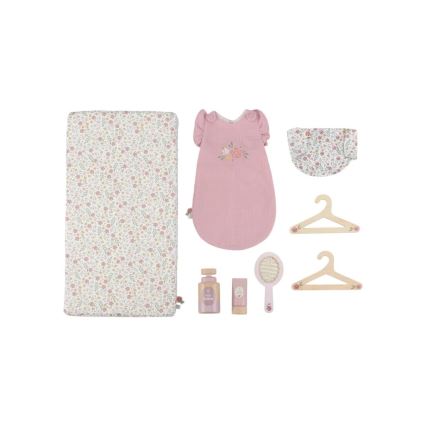 Little Dutch - Dřevěný přebalovací pult pro panenky Soft Flowers