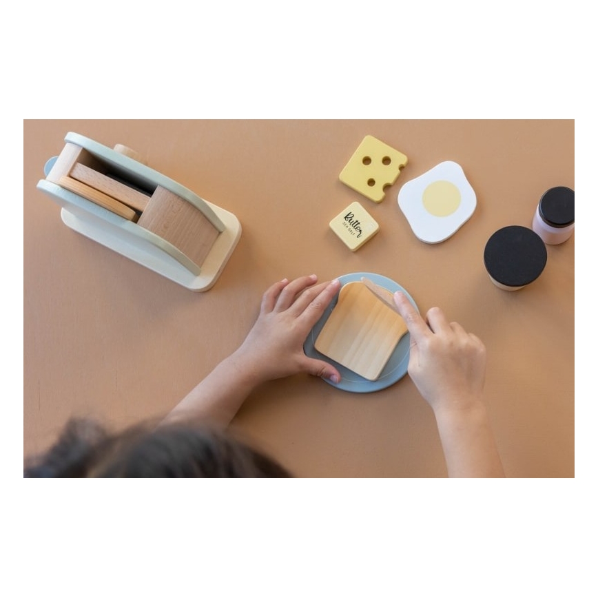 Little Dutch - Dřevěný toustovač s příslušenstvím