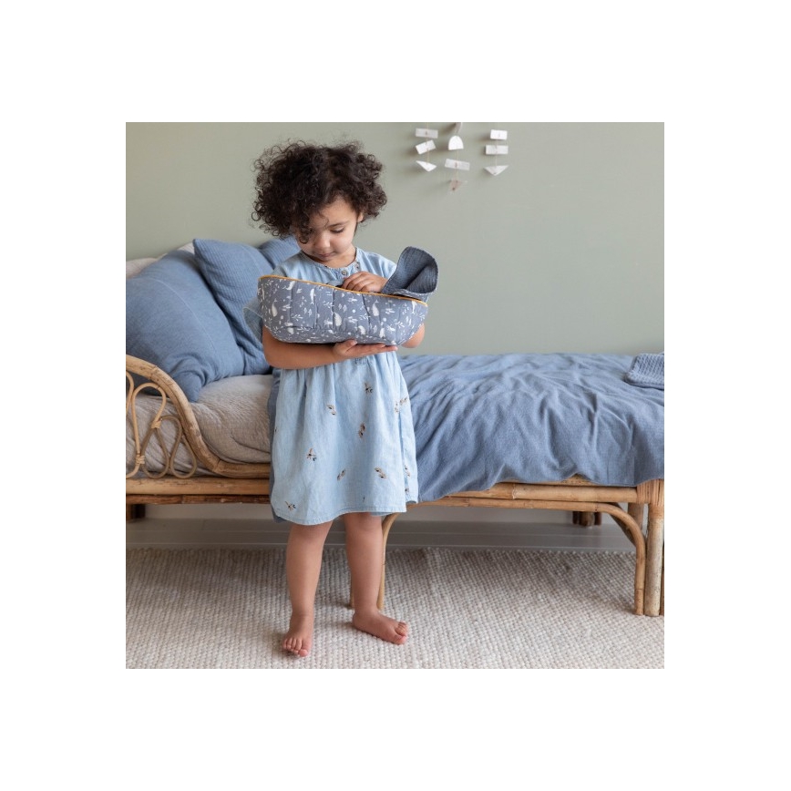 Little Dutch - Plyšová panenka JIM s příslušenstvím modrá