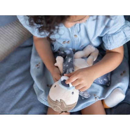 Little Dutch - Plyšová panenka JIM s příslušenstvím modrá