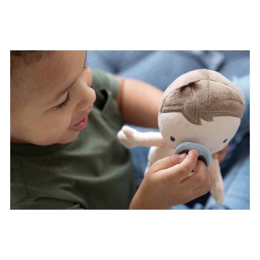 Little Dutch - Plyšová panenka JIM s příslušenstvím modrá