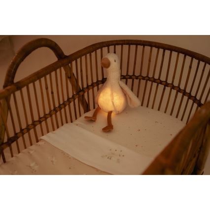 Little Dutch - Usínáček s melodií a světlem Newborn Naturals husa