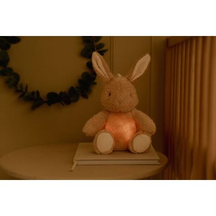 Little Dutch - Usínáček s melodií a světlem Newborn Naturals králíček