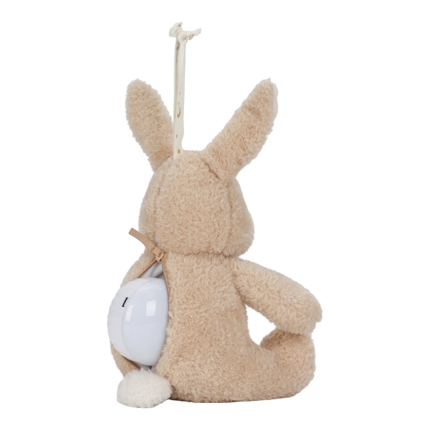 Little Dutch - Usínáček s melodií a světlem Newborn Naturals králíček