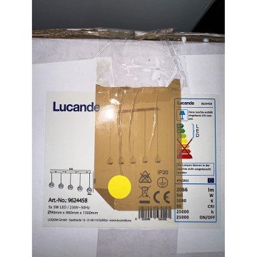 Lucande - LED Lustr na lanku HAYLEY 5xLED/5W/230V