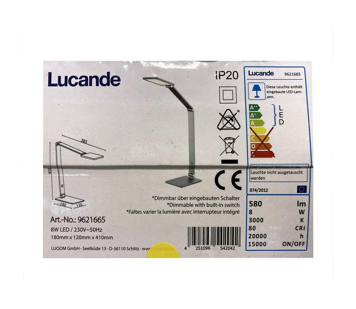 Lucande Lucande - LED Stmívatelná dotyková stolní lampa MION LED/8W/230V 