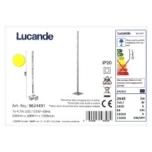 Lucande - LED Stmívatelná stojací lampa MARGEAU 7xLED/4,7W/230V