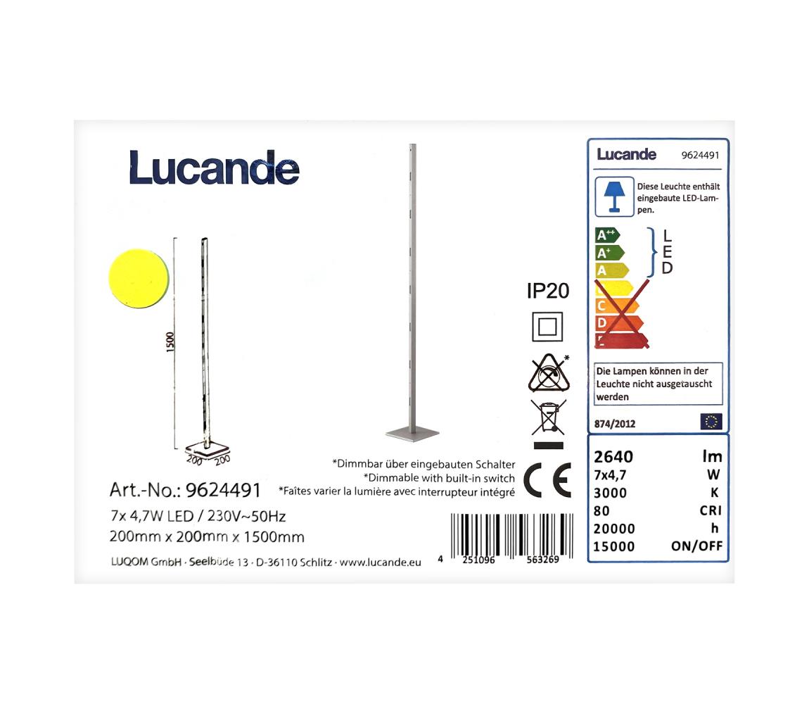 Lucande Lucande - LED Stmívatelná stojací lampa MARGEAU 7xLED/4,7W/230V 