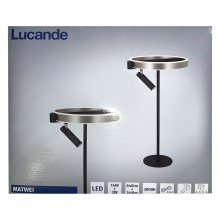 Lucande - LED Stmívatelná stojací lampa MATWEI LED/14W/230V + LED/3W/230V