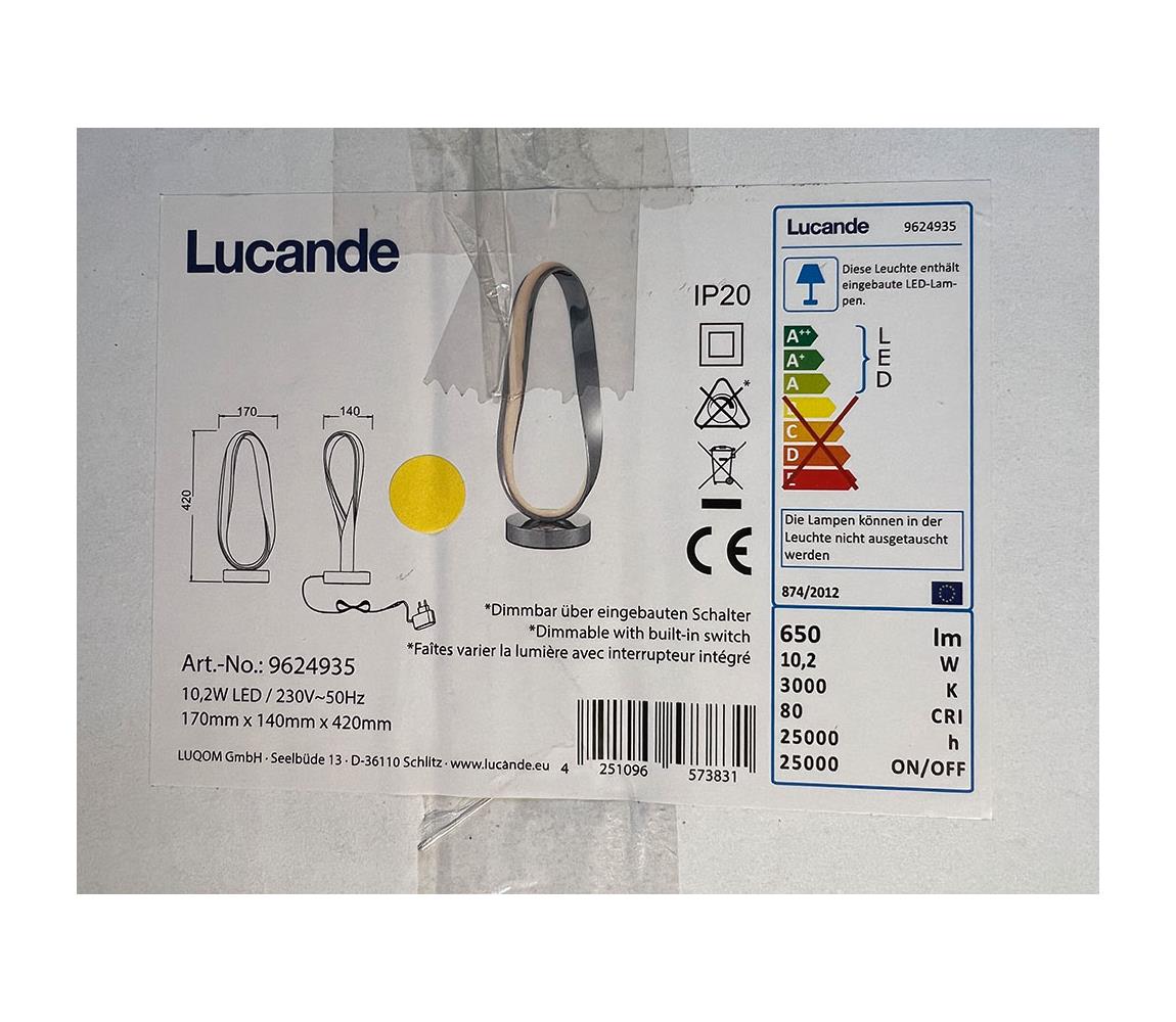 Lucande Lucande - LED Stmívatelná stolní lampa XALIA LED/10,2W/230V 