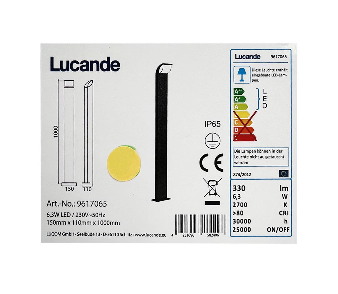 Lucande Lucande - LED Venkovní lampa TINNA LED/6,3W/230V IP65 