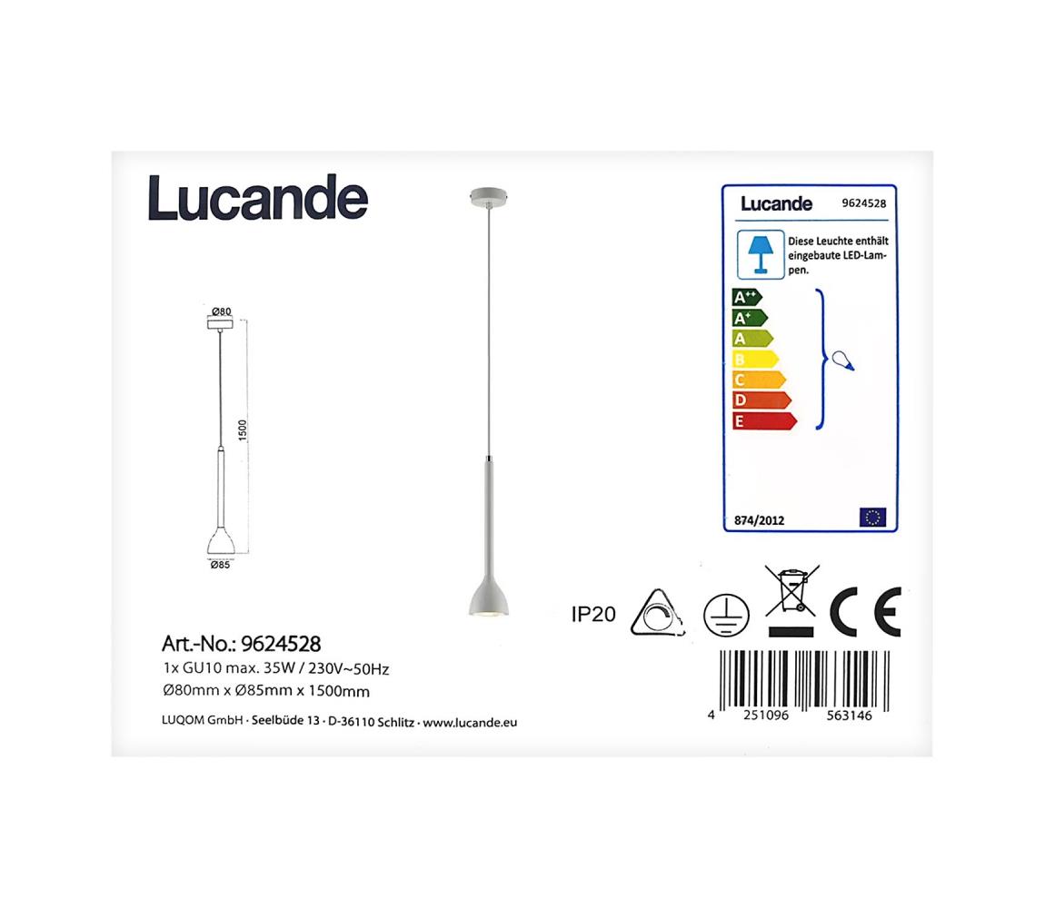 Lucande Lucande - Lustr na lanku NORDWIN 1xGU10/35W/230V 