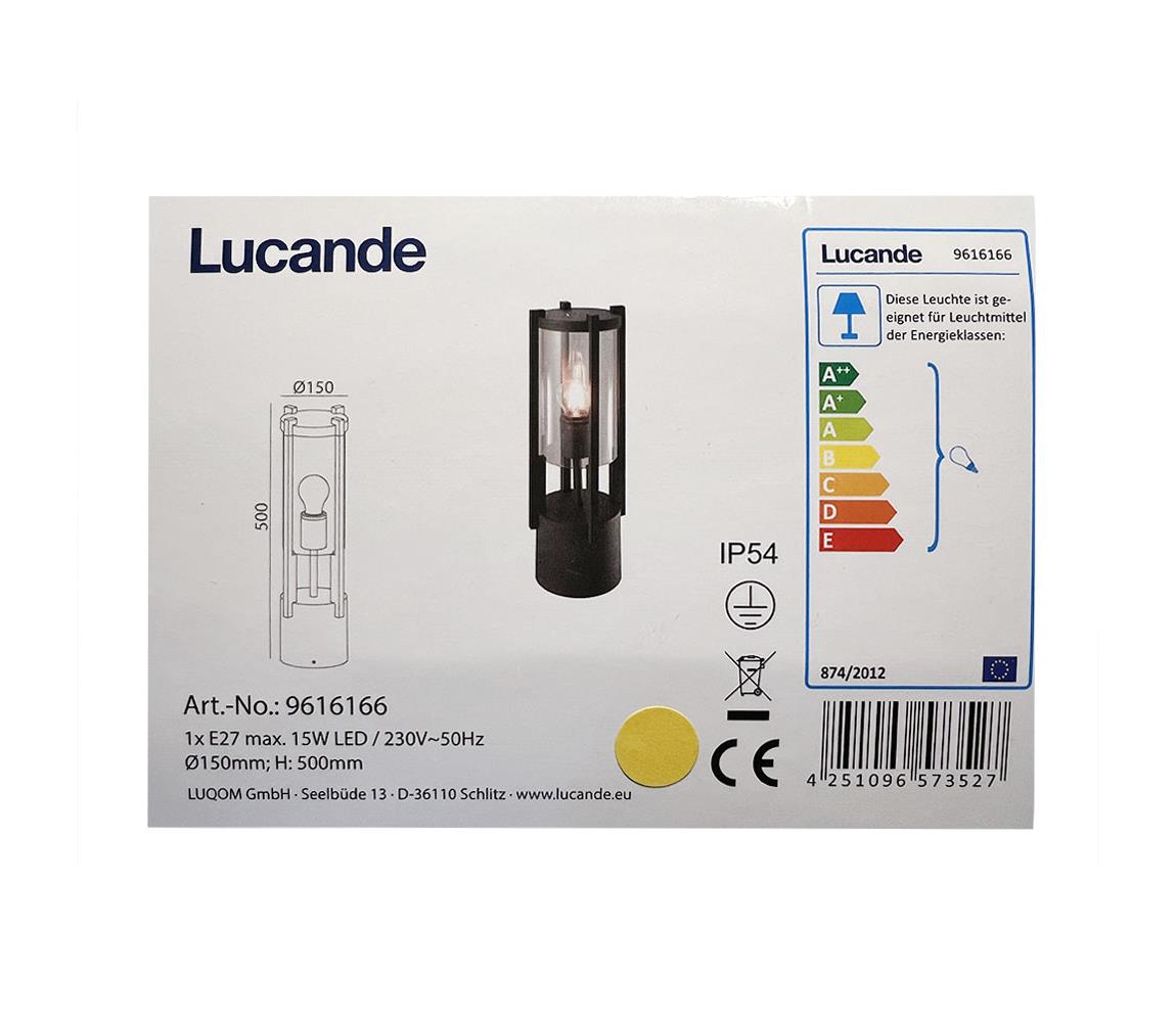 Lucande Lucande - Venkovní lampa BRIENNE 1xE27/15W/230V IP54 
