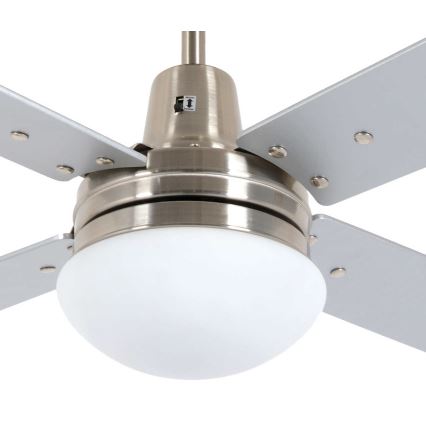 Lucci Air 210334 - Stropní ventilátor AIRFUSION QUEST 1xE27/60W/230V dřevo/chrom + dálkové ovládání