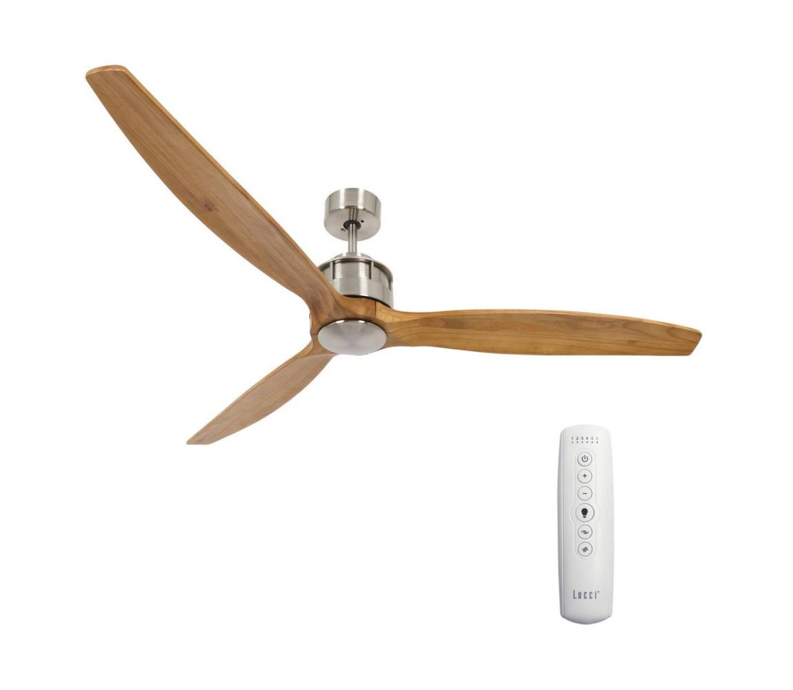 Lucci air Lucci air 210506 - Stropní ventilátor AIRFUSION AKMANI chrom/hnědá FAN00125