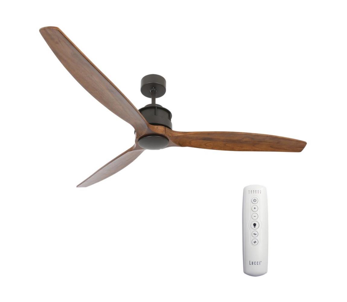Lucci air Lucci air 210507 - Stropní ventilátor AIRFUSION AKMANI černá/hnědá FAN00126