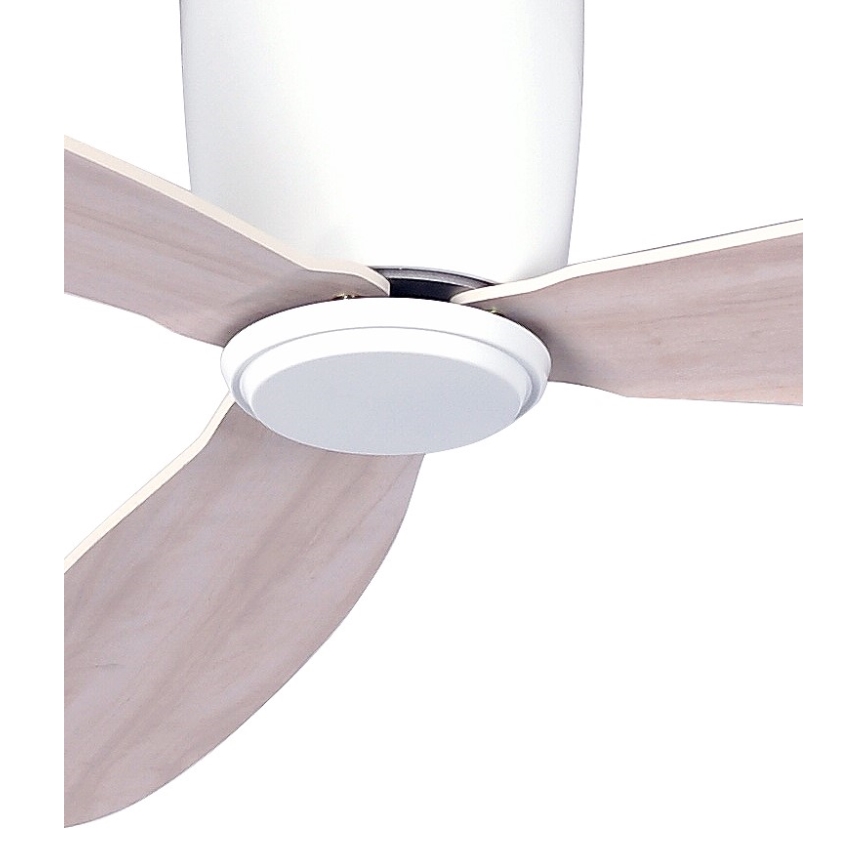 Lucci air 210518 - Stropní ventilátor AIRFUSION RADAR bílá/dřevo pr. 132 cm + dálkové ovládání