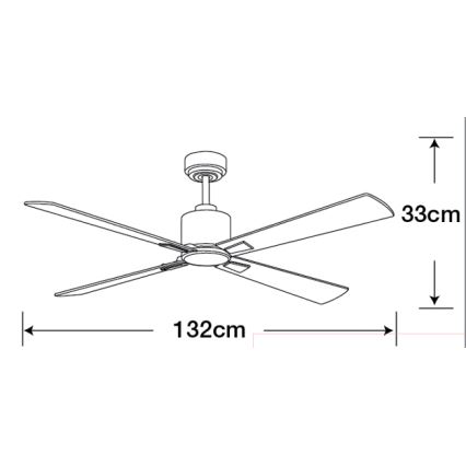 Lucci Air 210520 - Stropní ventilátor AIRFUSION CLIMATE dřevo/matný chrom + dálkové ovládání
