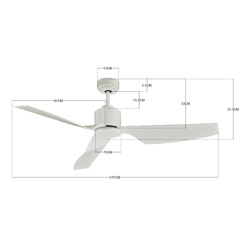 Lucci air 210525 - Stropní ventilátor AIRFUSION CLIMATE II matný chrom pr. 127 cm + dálkové ovládání