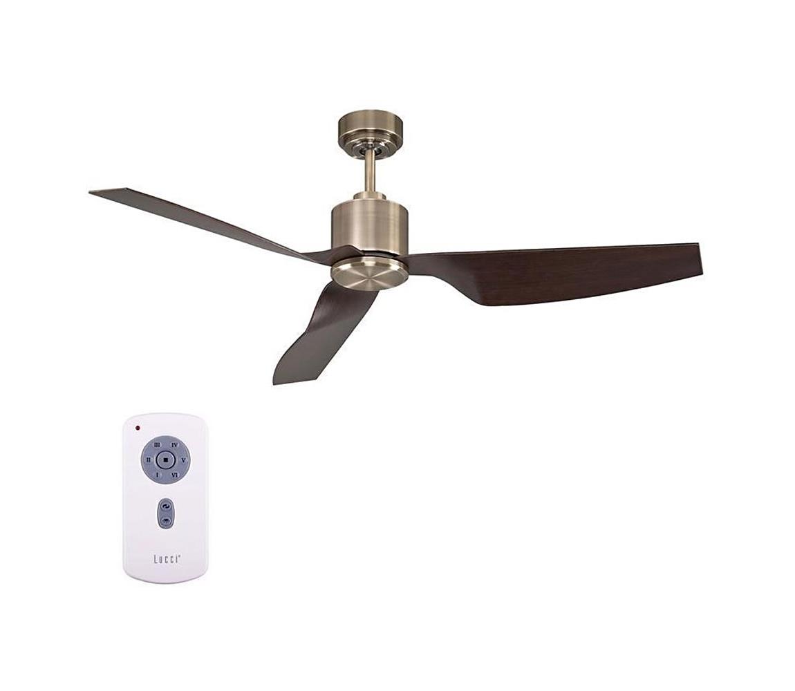 Lucci air Lucci Air 210526 - Stropní ventilátor AIRFUSION CLIMATE II mosaz/dřevo FAN00021