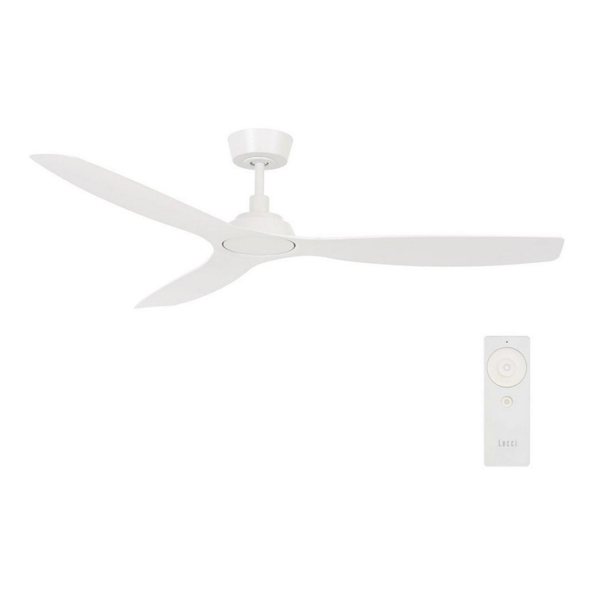 Lucci Air 210650 - Stropní ventilátor MOTO bílá pr. 132 cm + dálkové ovládání