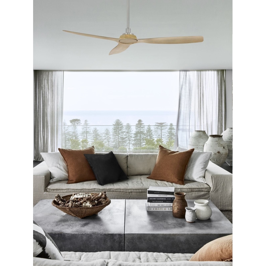 Lucci Air 210653 - Stropní ventilátor MOTO hnědá/matný chrom pr. 132 cm + dálkové ovládání