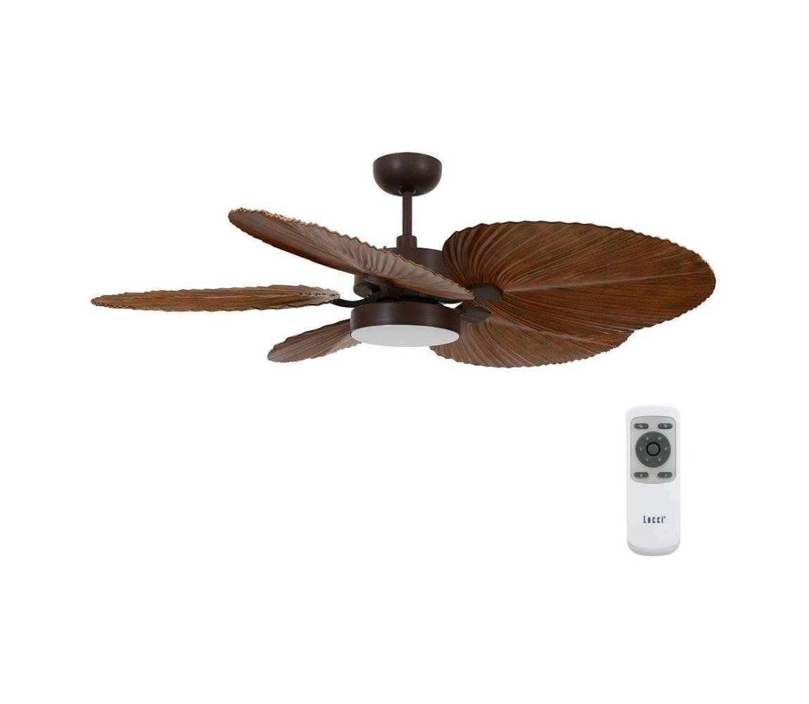 Lucci air Lucci Air 210655 - LED Stropní ventilátor BALI 1xGX53/18W/230V hnědá + DO FAN00229