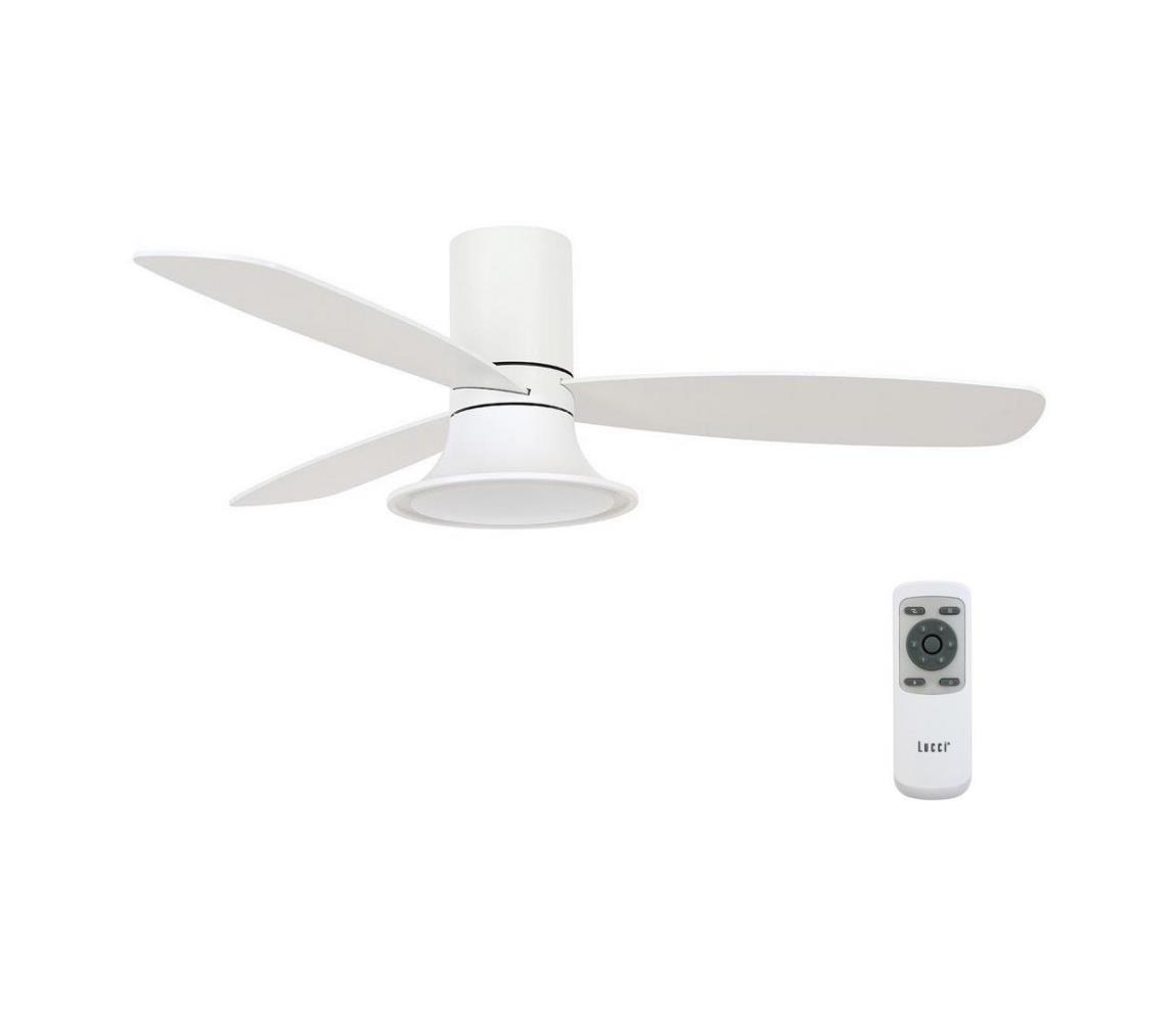 Lucci air Lucci Air 210661-LED Stmívatelný látor FLUSSO 1xGX53/18W/230V dřevo/bílá+DO 