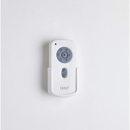 Lucci air 210986 - Stropní ventilátor FRASER bílá/dřevo pr. 132 cm + dálkové ovládání