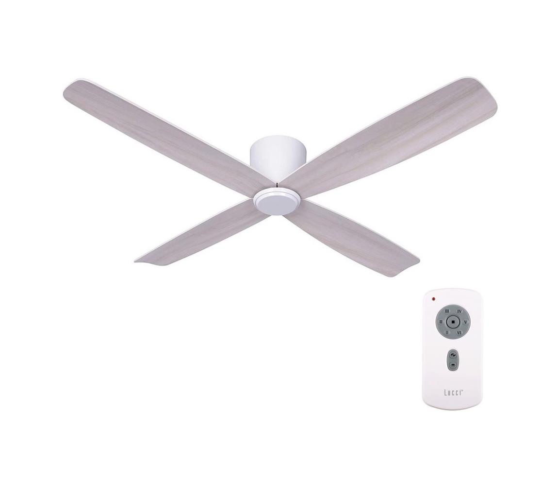 Lucci air Lucci air 210986 - Stropní ventilátor FRASER bílá/dřevo FAN00175