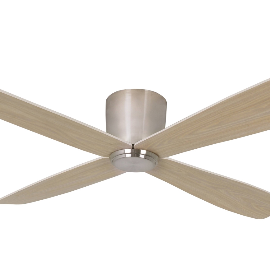 Lucci air 210987 - Stropní ventilátor FRASER matný chrom/dřevo + dálkové ovládání