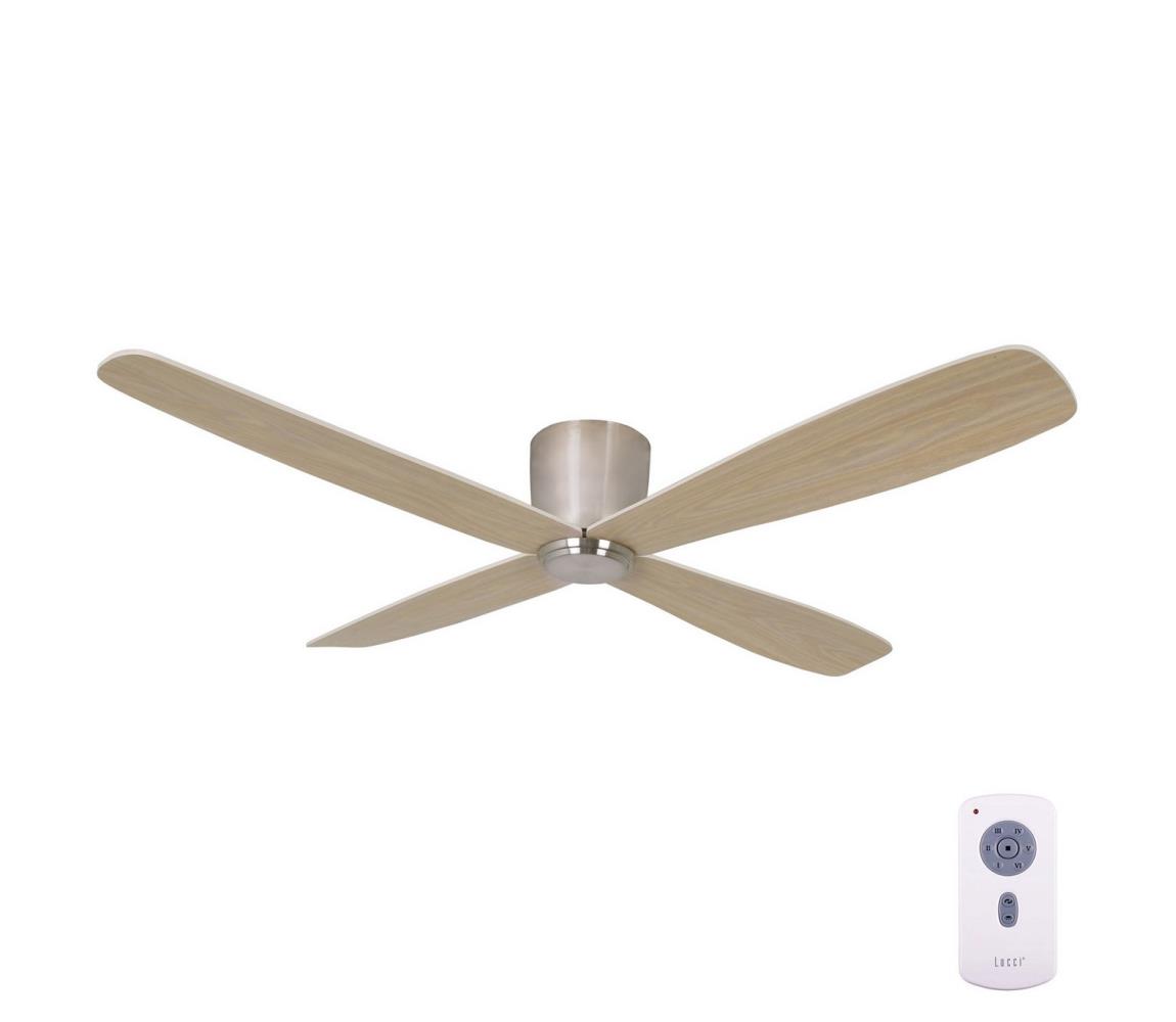 Lucci air Lucci air 210987 - Stropní ventilátor FRASER chrom/dřevo FAN00176