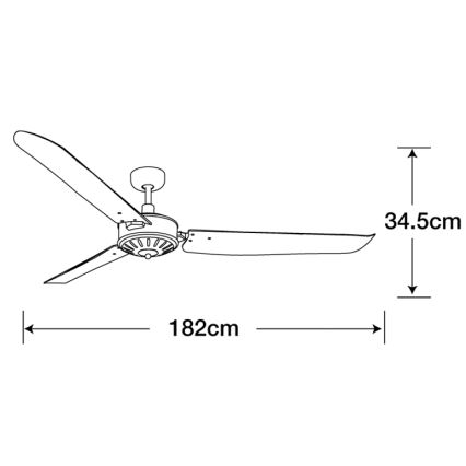 Lucci Air 211022 - Stropní ventilátor AIRFUSION CAROLINA hnědá