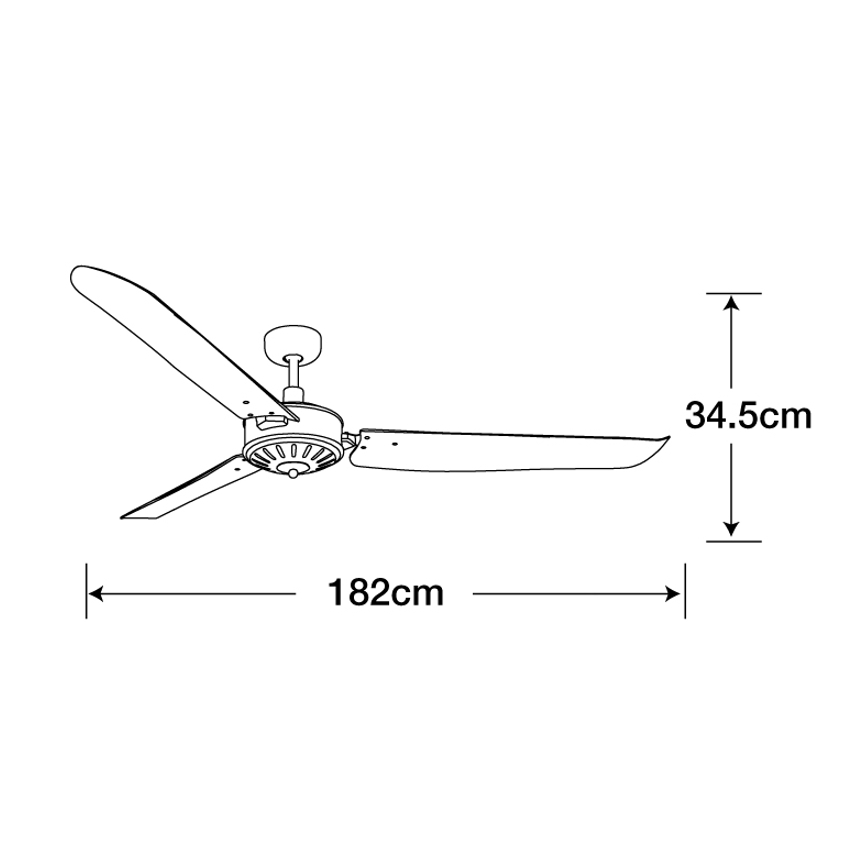 Lucci Air 211022 - Stropní ventilátor AIRFUSION CAROLINA hnědá