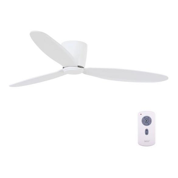 Lucci Air 212870 - Stropní ventilátor AIRFUSION RADAR dřevo/bílá pr. 132 cm + dálkové ovládání