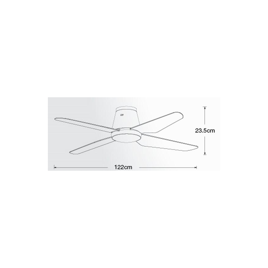 Lucci air 212999 - Stropní ventilátor AIRFUSION ARIA bílá pr. 122 cm + dálkové ovládání