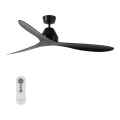 Lucci air 213041 - Stropní ventilátor WHITEHAVEN černá pr. 142 cm + dálkové ovládání