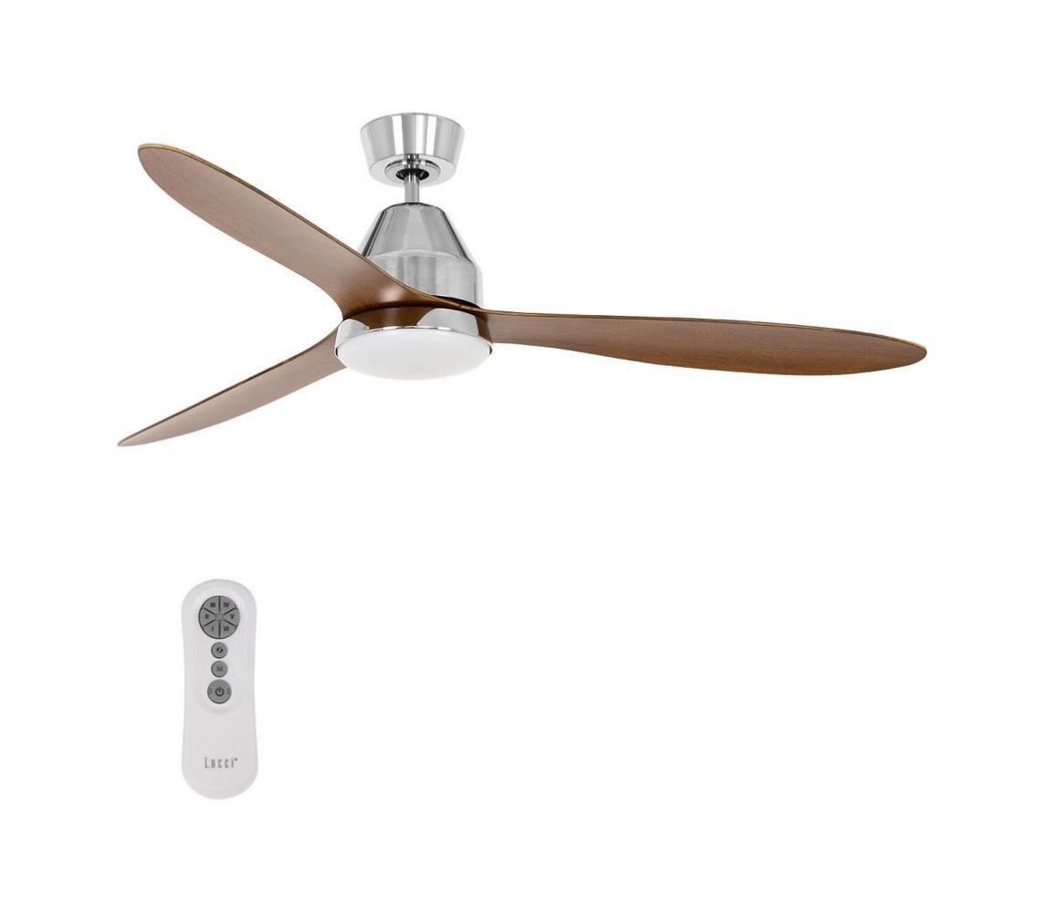 Lucci air Lucci air 213045 - LED Stropní ventilátor WHITEHAVEN GX53/17W/230V chrom FAN00148