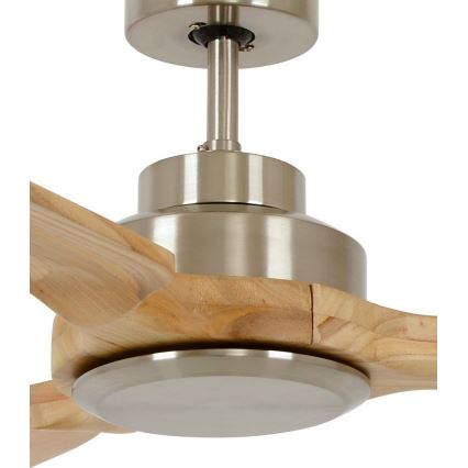 Lucci air 213050 - Stropní ventilátor SHOALHAVEN pavlovnie/hnědá/matný chrom