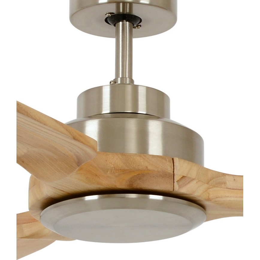 Lucci air 213050 - Stropní ventilátor SHOALHAVEN pavlovnie/hnědá/matný chrom