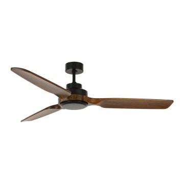 Lucci air 213051 - Stropní ventilátor SHOALHAVEN černá/hnědá pr. 142 cm