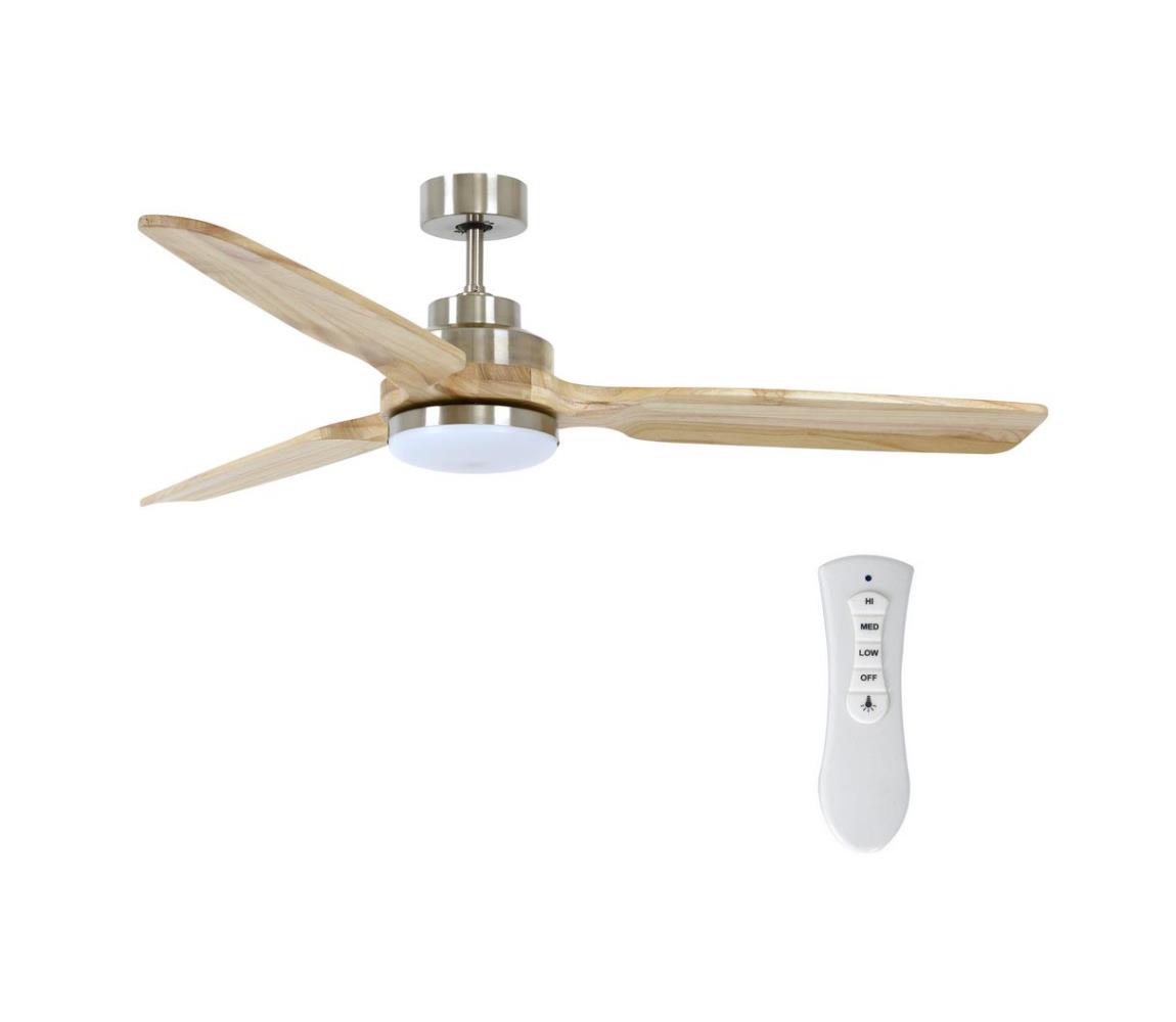 Lucci air Lucci air 213053 - LED Stropní ventilátor SHOALHAVEN GX53/17W/230V chrom/dřevo FAN00141