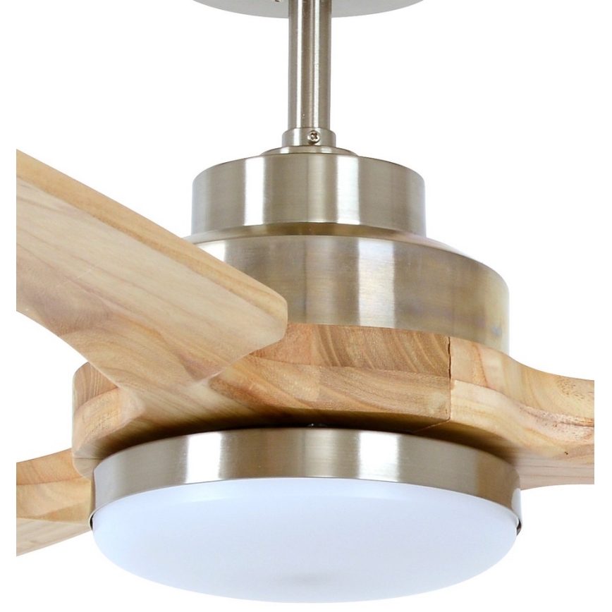 Lucci air 213053 - LED Stropní ventilátor SHOALHAVEN GX53/17W/230V pavlovnie/matný chrom + dálkové ovládání