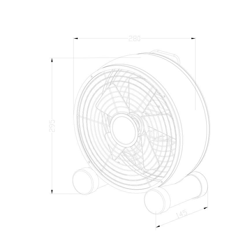 Lucci air 213120 - Stolní ventilátor BREEZE černá
